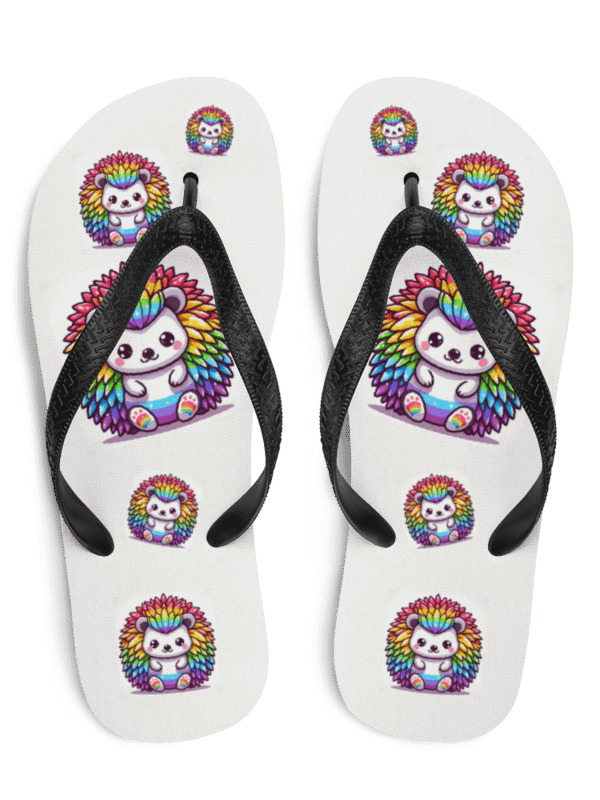 Rainbow Hedgehogs Flip Flops product image (1)
