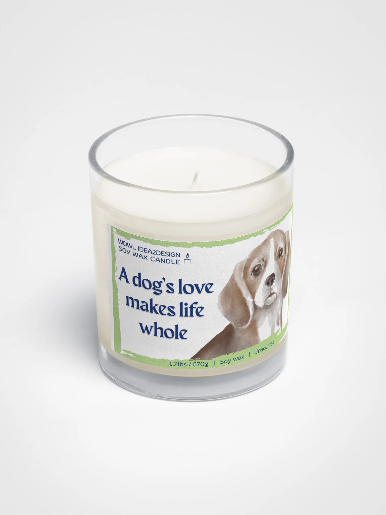 Beagle Dog Lover Best Gift, Large Capacity, Great Value & Eco-Friendly Candle – 1.2 lbs of Pure Serenity product image (2)