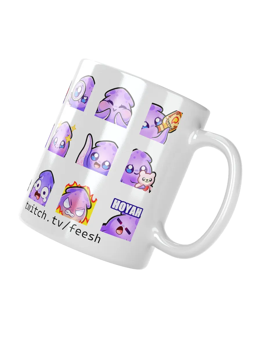 Squid Emote Coffee Mug [white] product image (2)