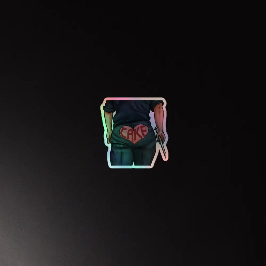 Geralt Cake Shiny Sticker product image (4)