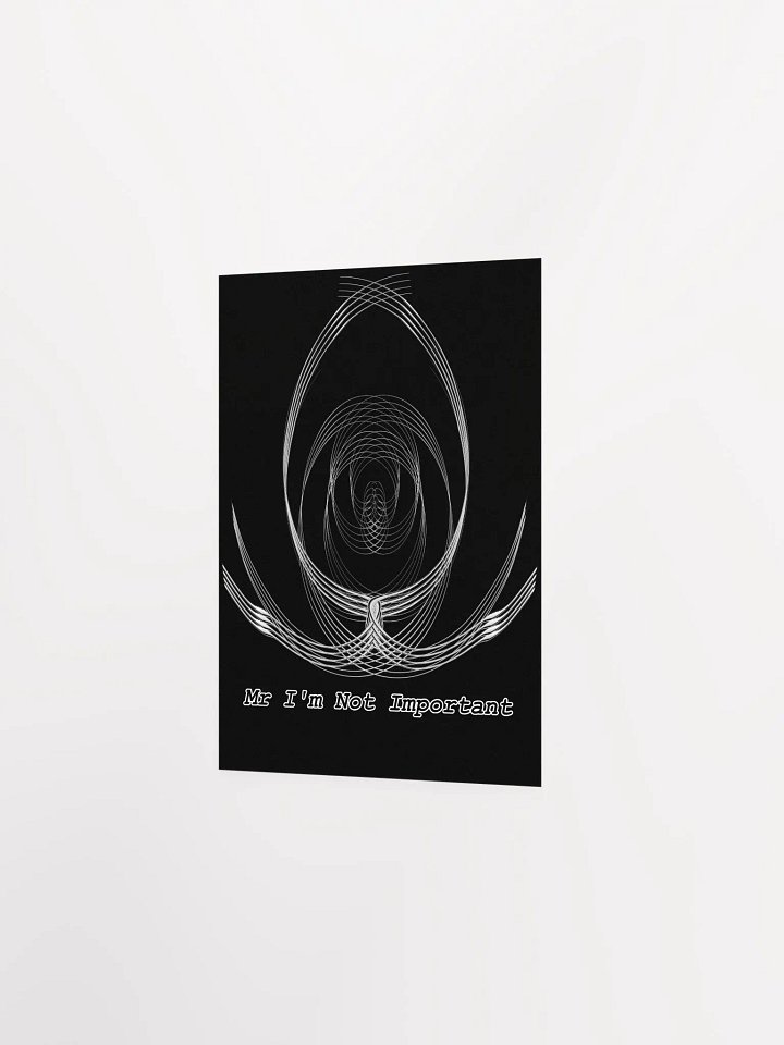 Enhanced Matte Paper Poster (in) - Black - Mr I'm Not Important product image (2)