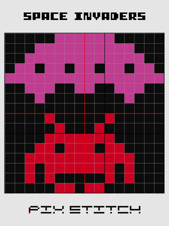 Space Invaders Pixel Art product image (2)
