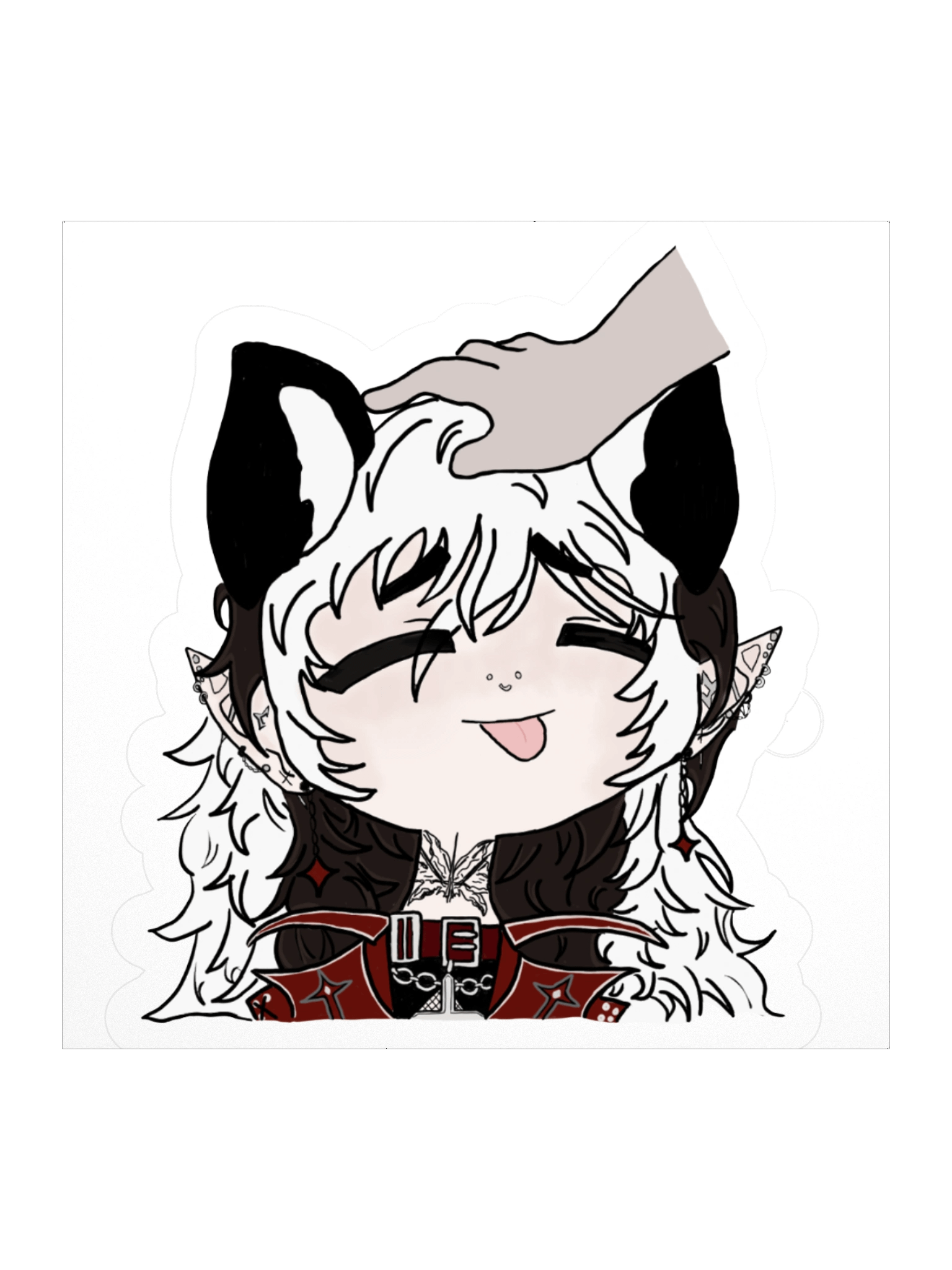 Dog Gloom Headpat sticker product image (1)