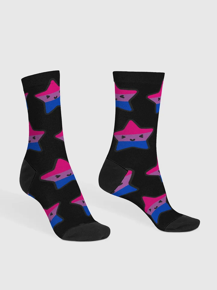 Bi Pride Lucy Black Socks product image (1)