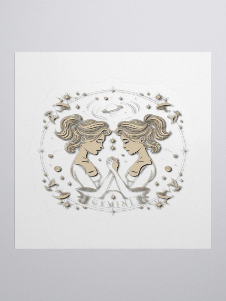 Gemini Celestial Kiss-Cut Sticker product image (3)