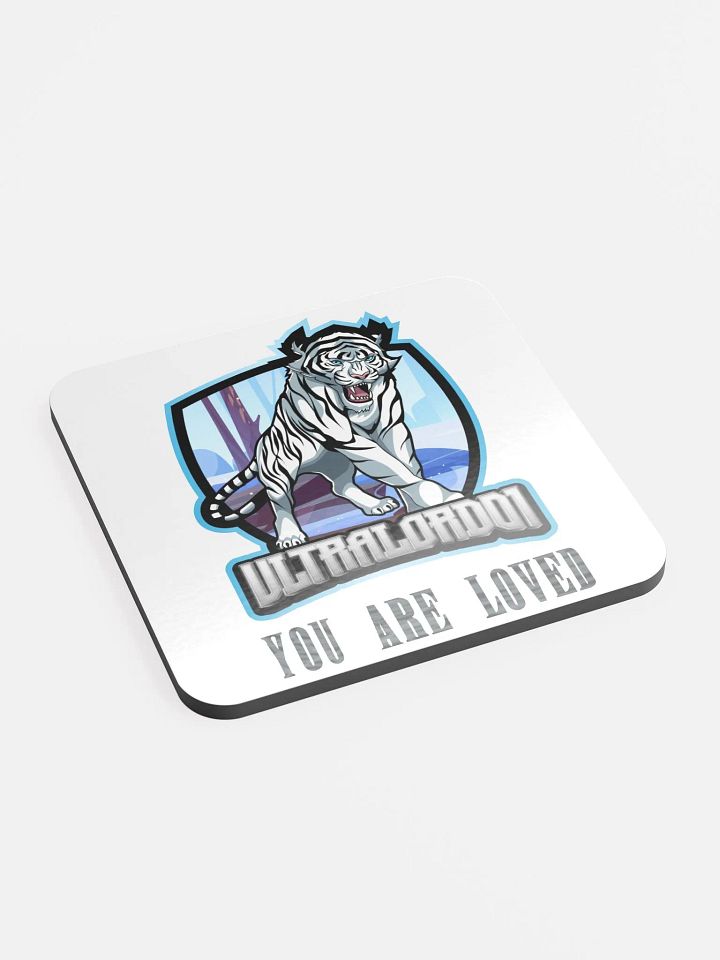 Roaring Tiger Glossed Cork Coaster product image (2)