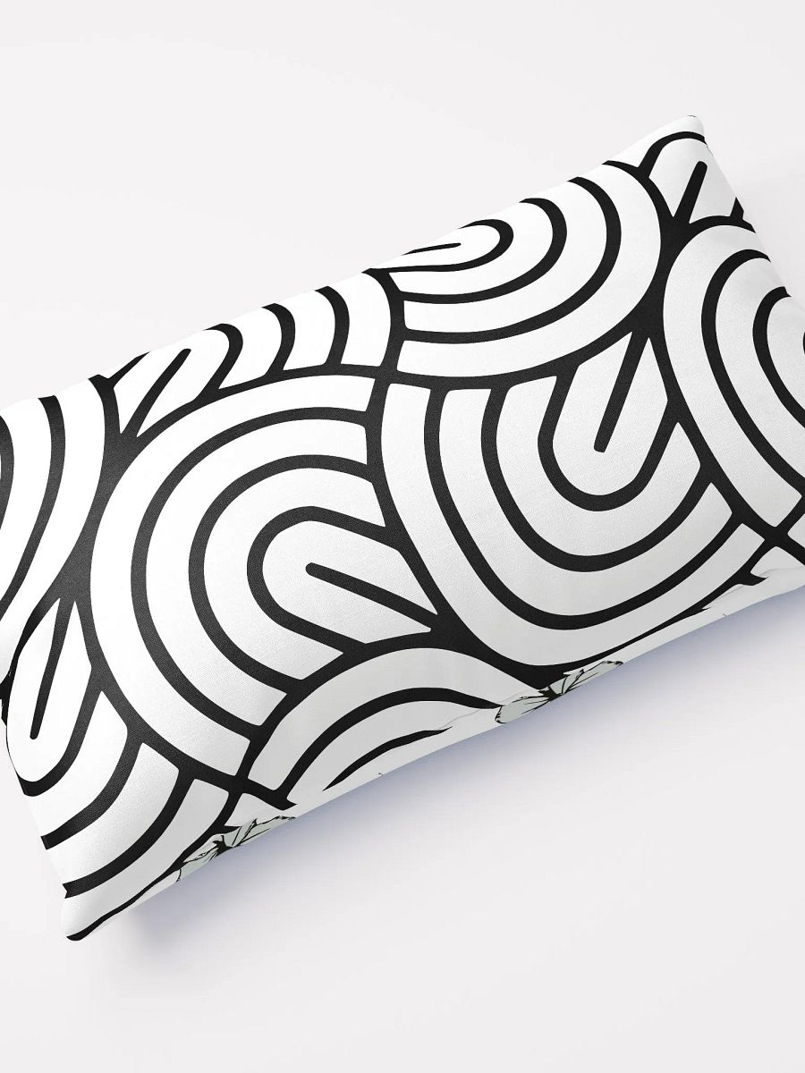 Monochrome Maze Floral Pillows product image (4)