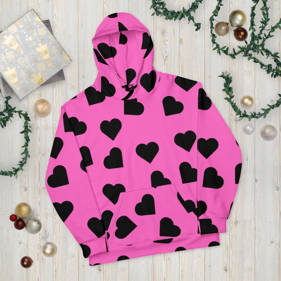 Love Pattern Unisex All Over Print Pull On Hoodie product image (10)
