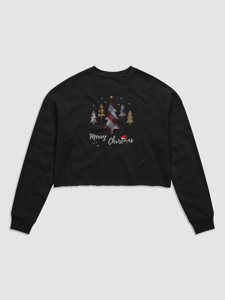 Happy Holidays in Christmas Women's Fleece Crop Sweatshirt product image (1)