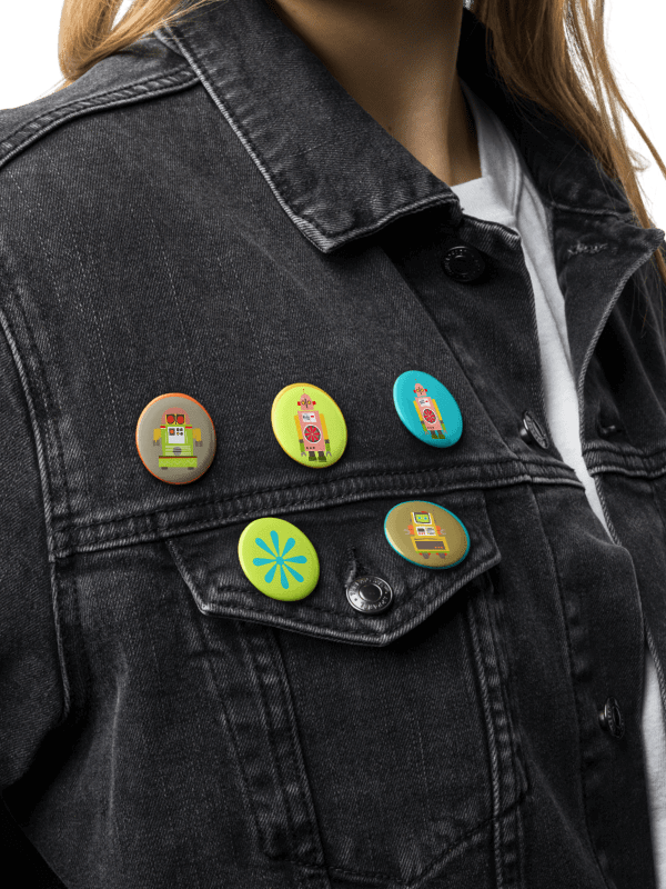 Copy of Atomic Robot Party - Button Pins product image (1)
