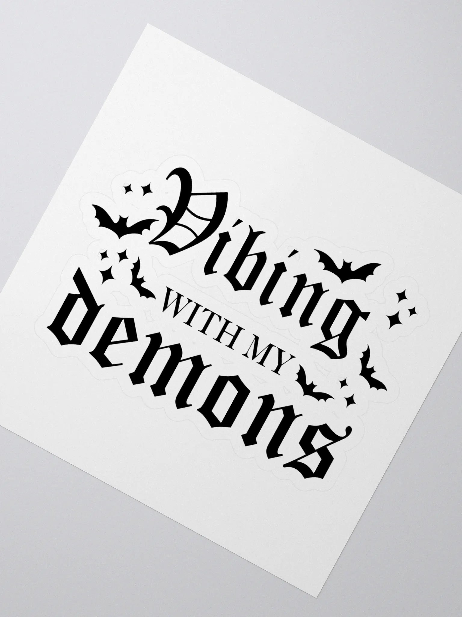 Vibing With My Demons sticker product image (2)
