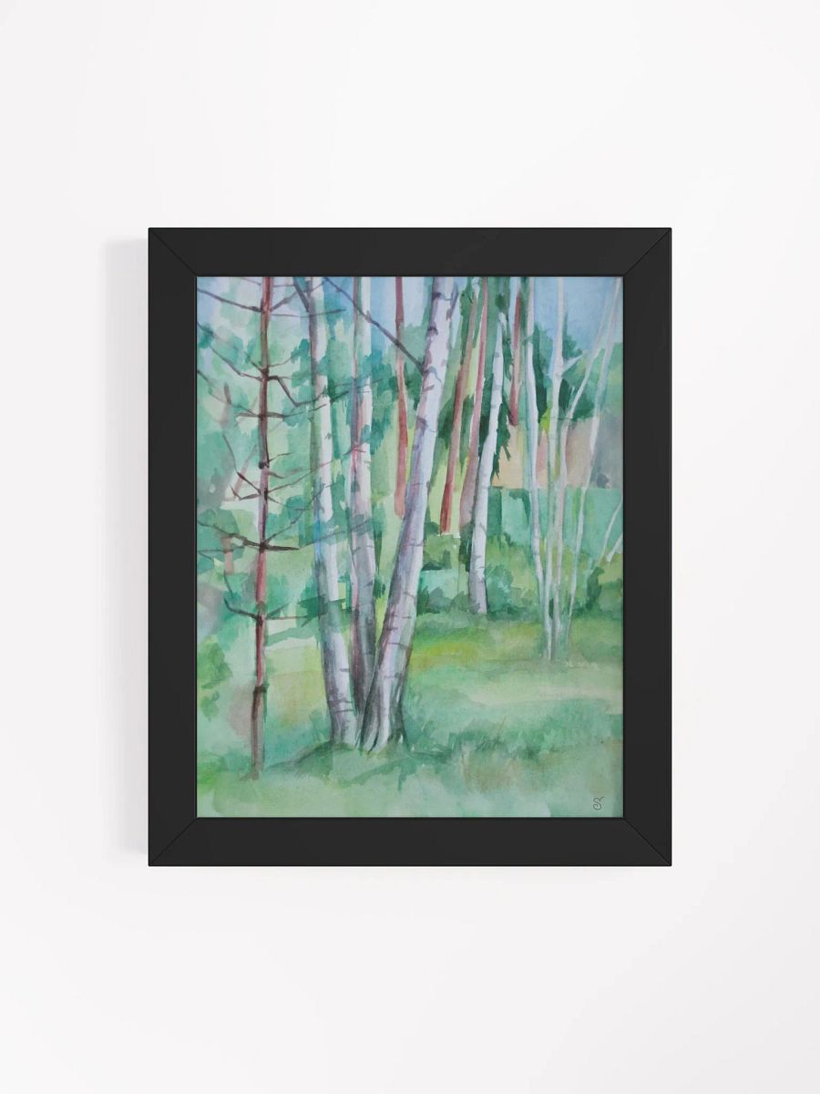 Serene Birch Forest Watercolor Print - Nice Forest Dacha product image (10)