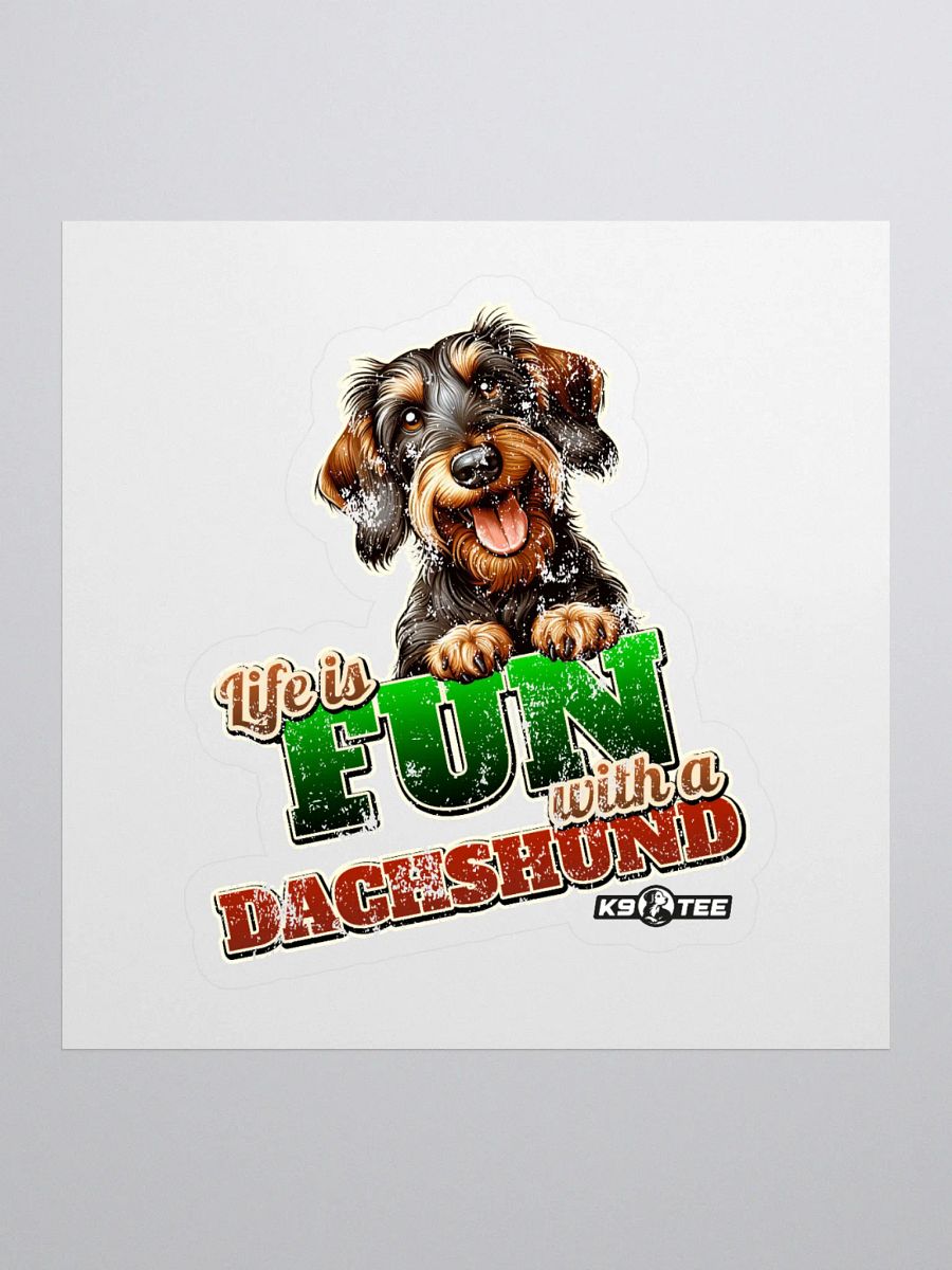 Fun Dachshund Kiss Cut Stickers product image (1)