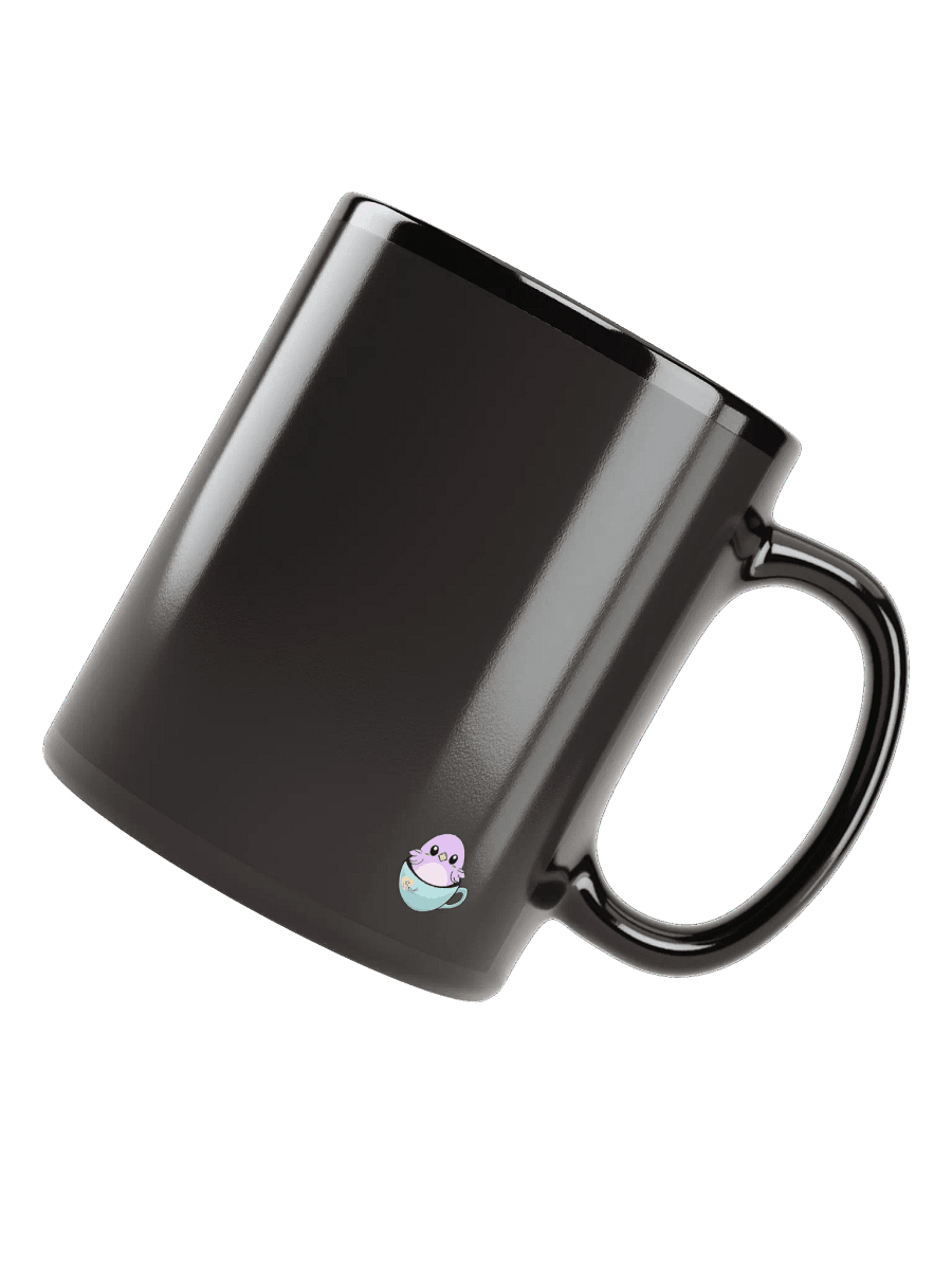 Cat Cup & Book | Black Mug product image (6)