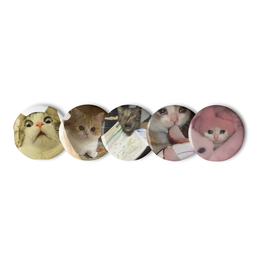 Set of Pin Buttons: Meme Cats product image (3)