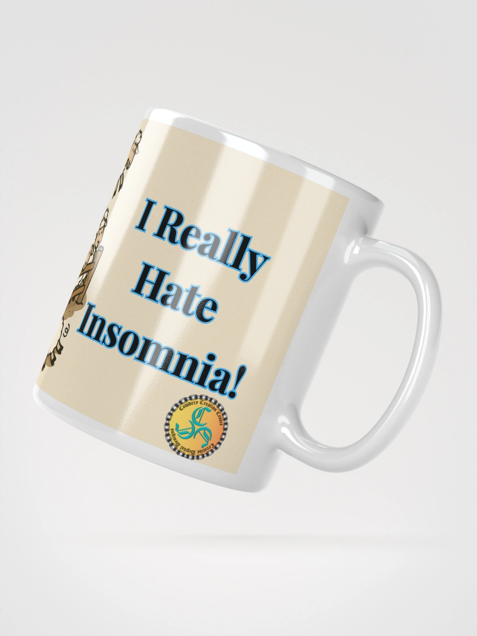 I Really Hate Insomnia (Both) Glossy White Mug product image (5)