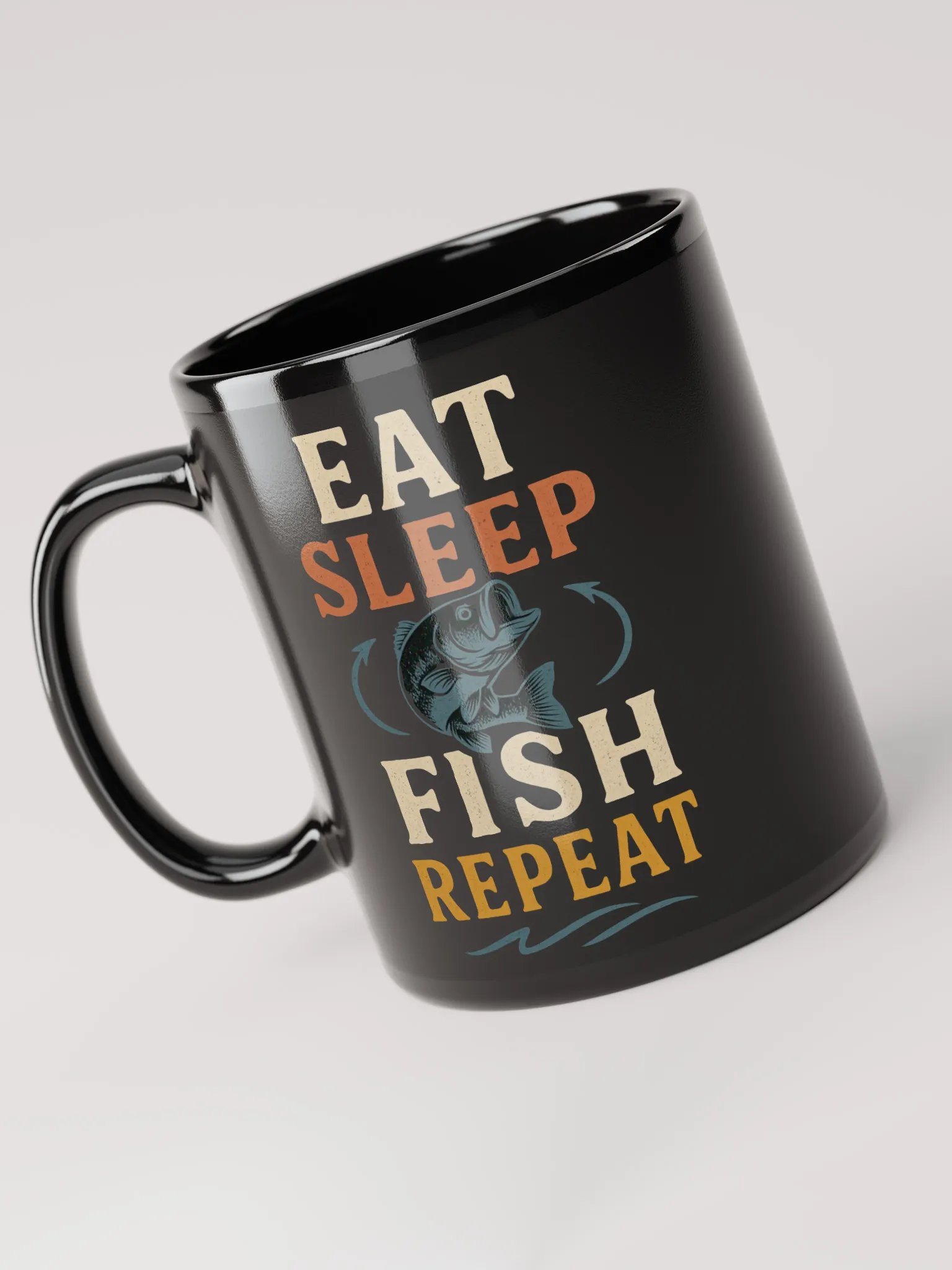 Funny Fishing Mug – Eat Sleep Fish Repeat product image (5)