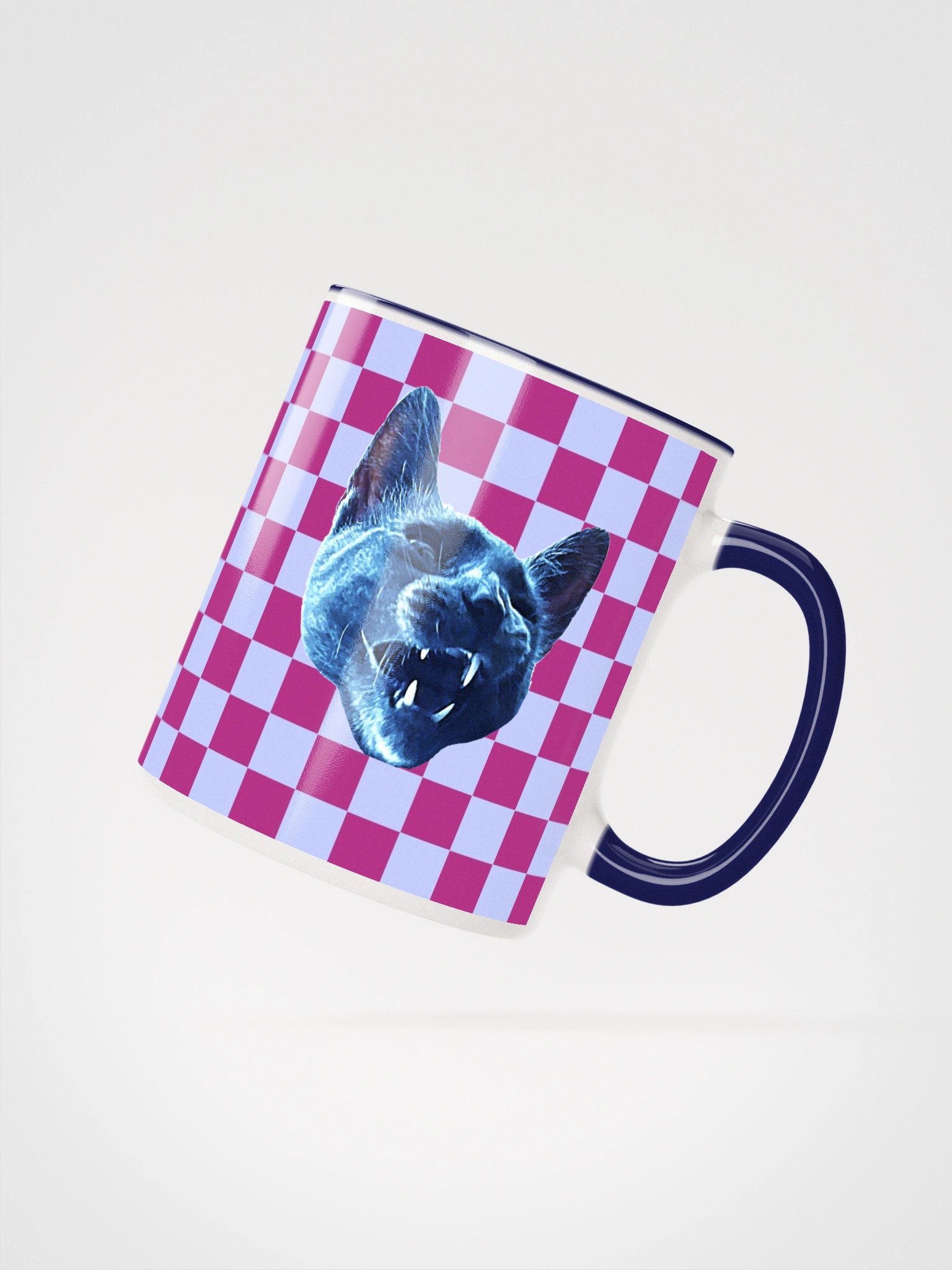 Checkered Gizmo Mug in Cyclamen product image (23)
