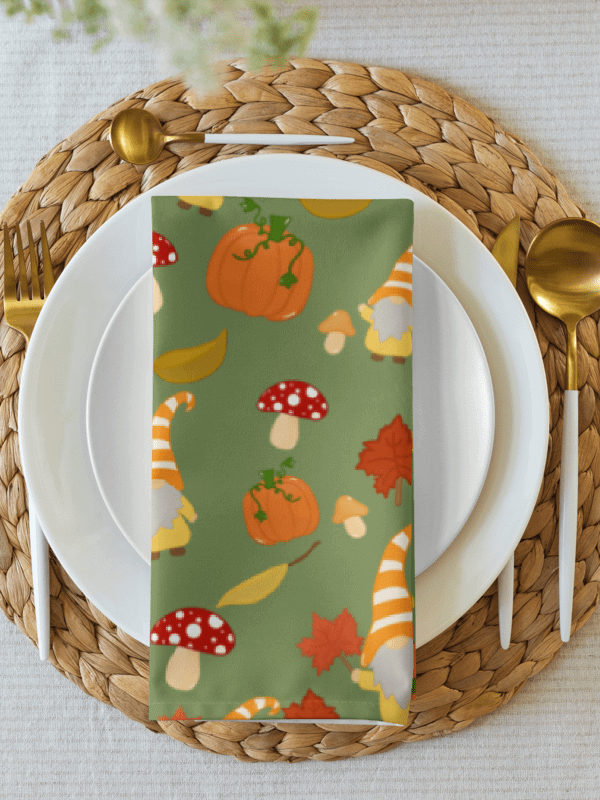 Fall with my Gnomies Cloth Napkin Set product image (1)