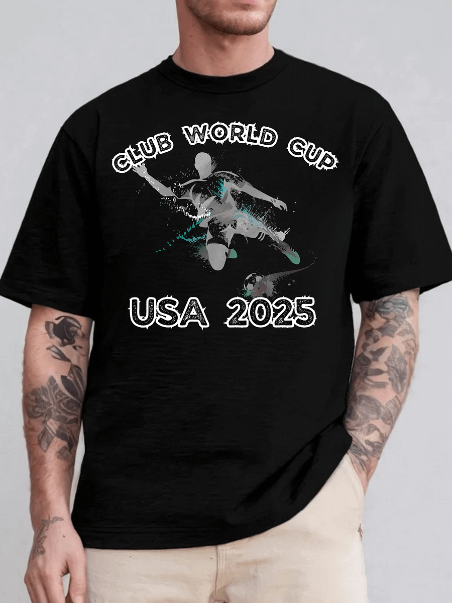 Club World Cup 2025 USA Soccer Grunge Bella+Canvas T-Shirt product image (1)