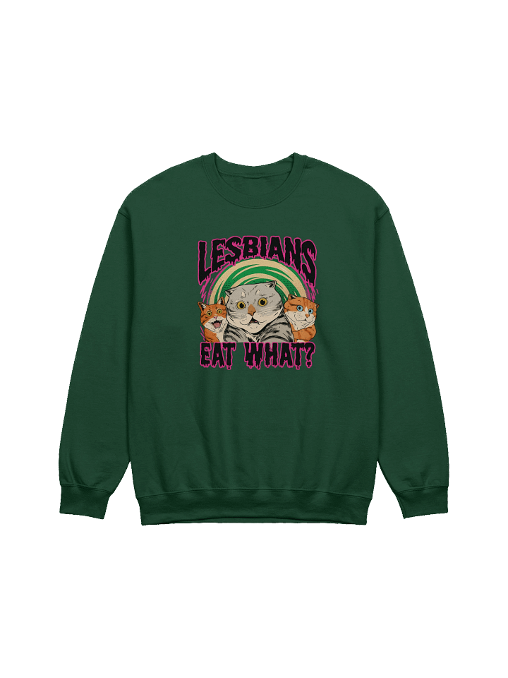 Funny "LESBIANS EAT WHAT" Crewneck Sweatshirt product image (5)