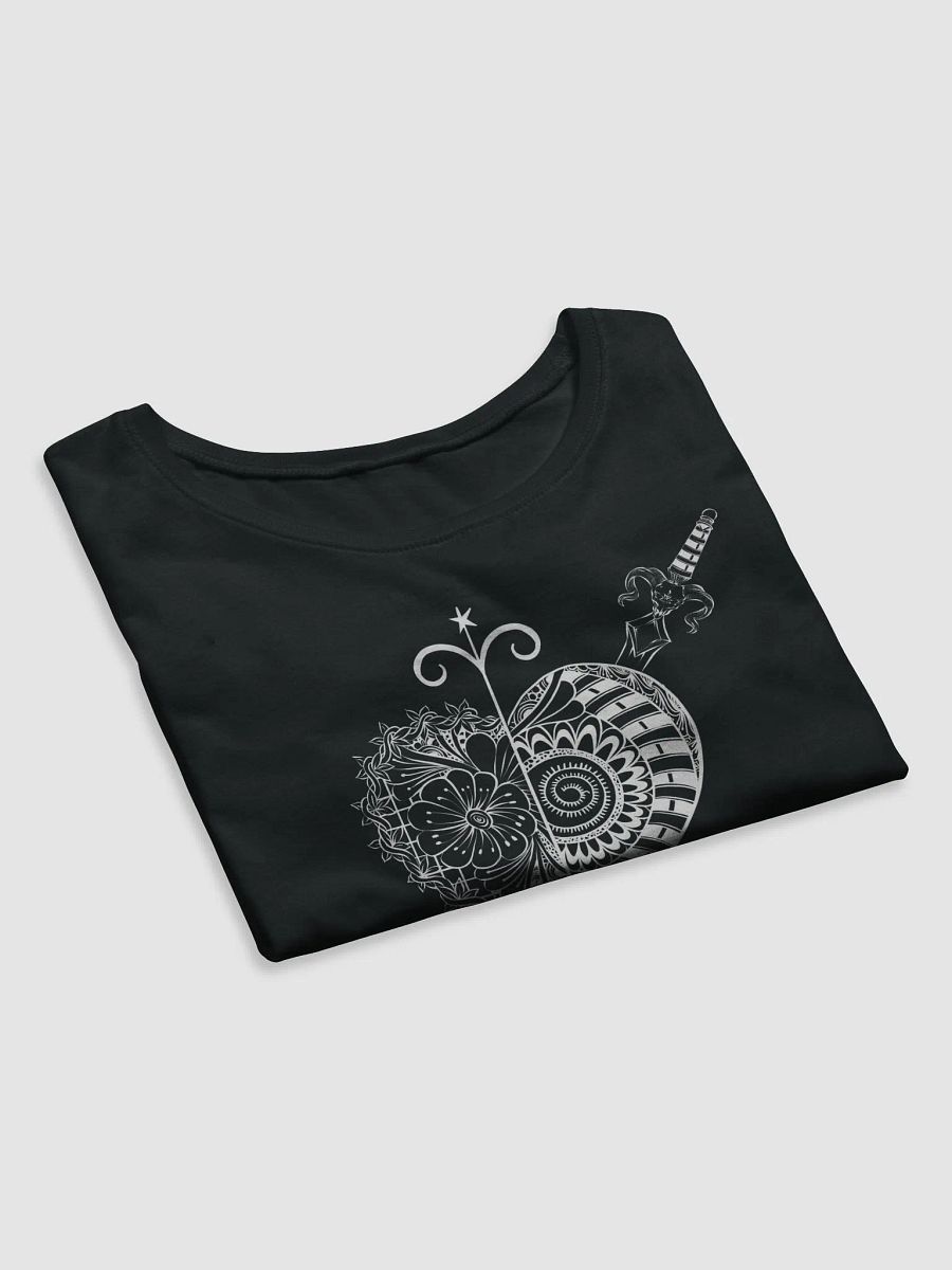 Crop top noir avec le vèvè d’Erzulie Dantor product image (8)