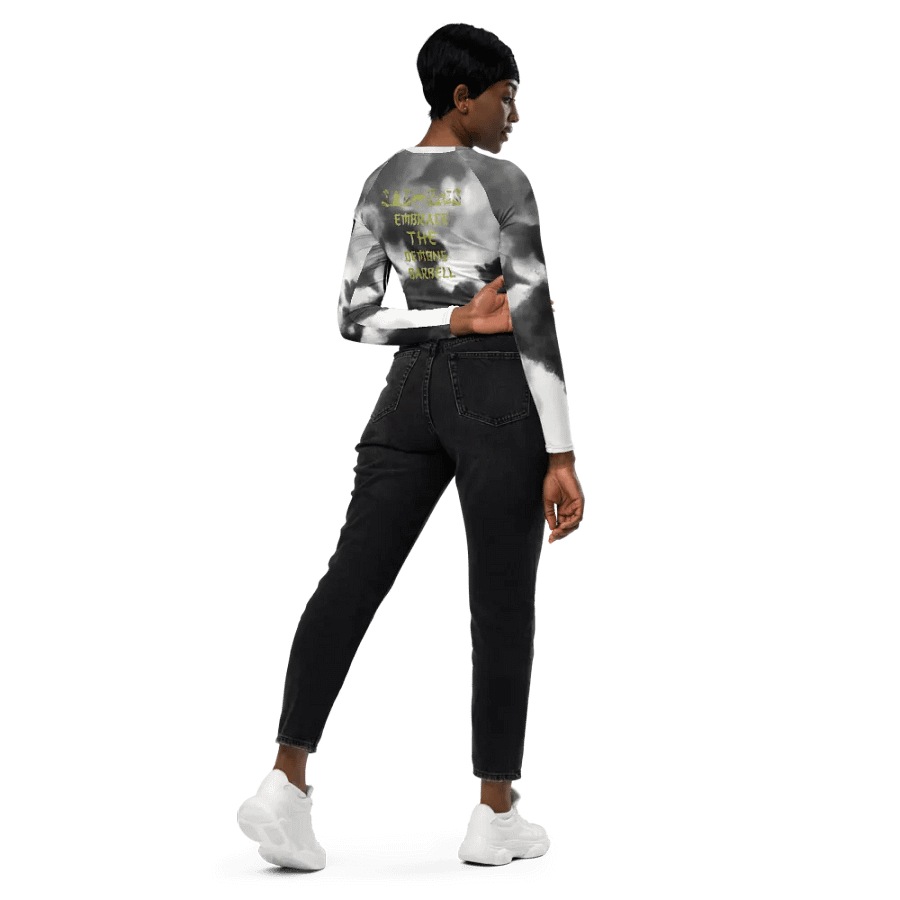 women oni crop top long sleeve (RAIN CLOUD) product image (11)