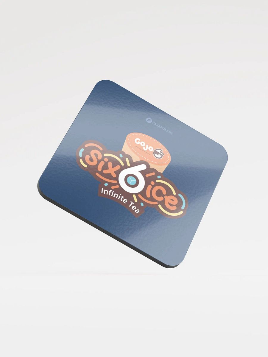 Six-Ice Infinite Tea - Glossed Cork Coaster product image (1)