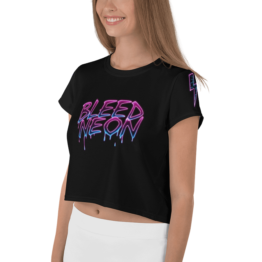 Bleed Neon Crop Graphic Tee product image (3)