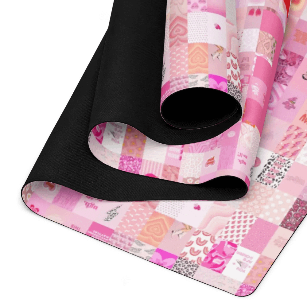 Live bold pink yoga mat product image (2)