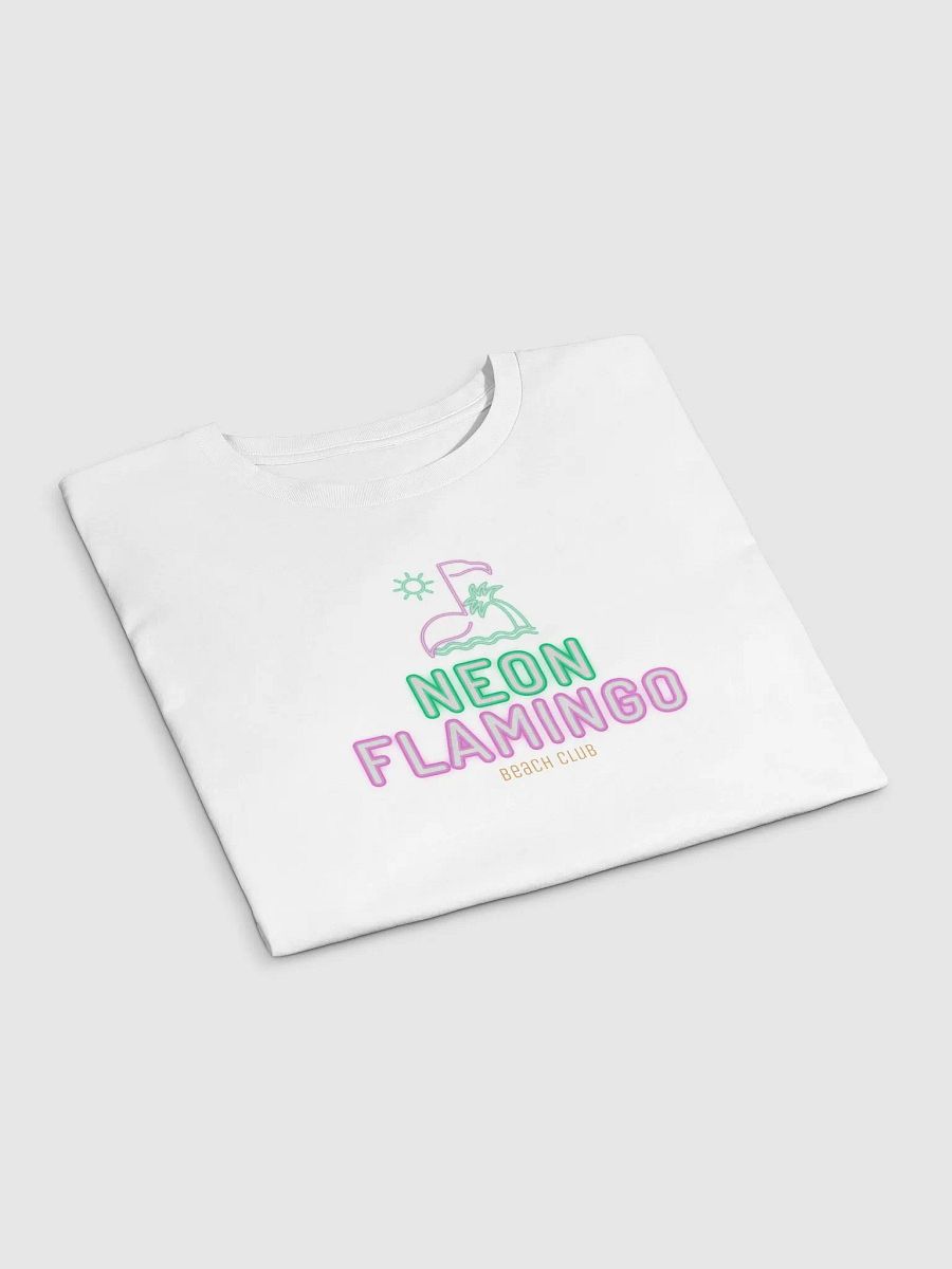 Neon Flamingo Beach Club Cropped T-Shirt product image (20)