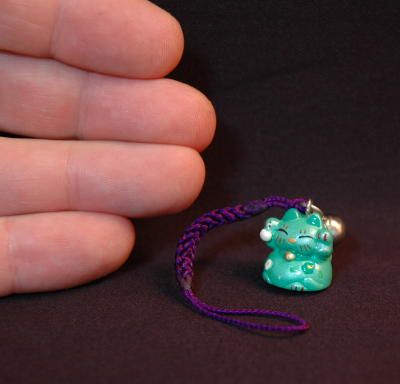 Maneki Neko Phone Strap - Japanese Cat Keitai Sutorappu product image (2)