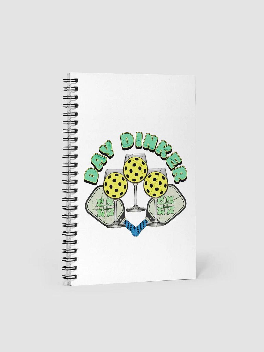 Day Dinker Pickleball Wine Spiral Notebook product image (1)