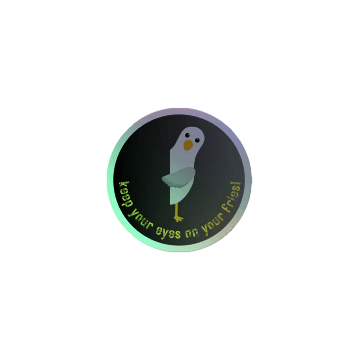 Keep Your Eyes on Your Fries! Holographic Sticker Sheet product image (2)