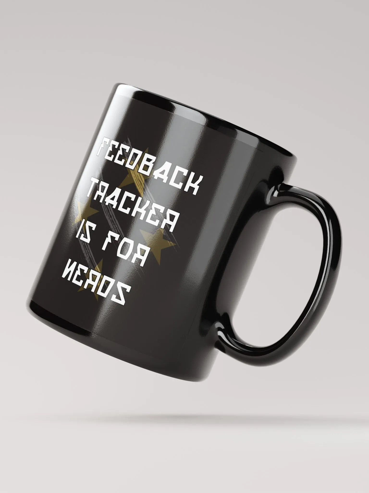 Feedback Tracker Is For Nerds Black Mug product image (2)
