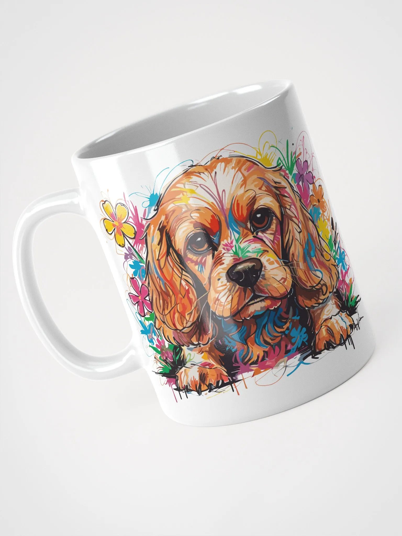Scribbles Cocker Spaniel 6 , Mug product image (5)