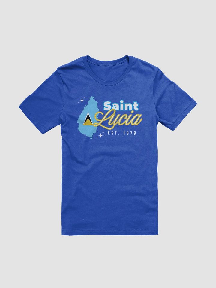 Saint Lucia Flag Outline T-Shirt product image (22)