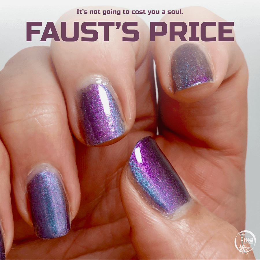 FAUST'S PRICE - Deep Purple and Blue Magnetic Nail Polish product image (1)