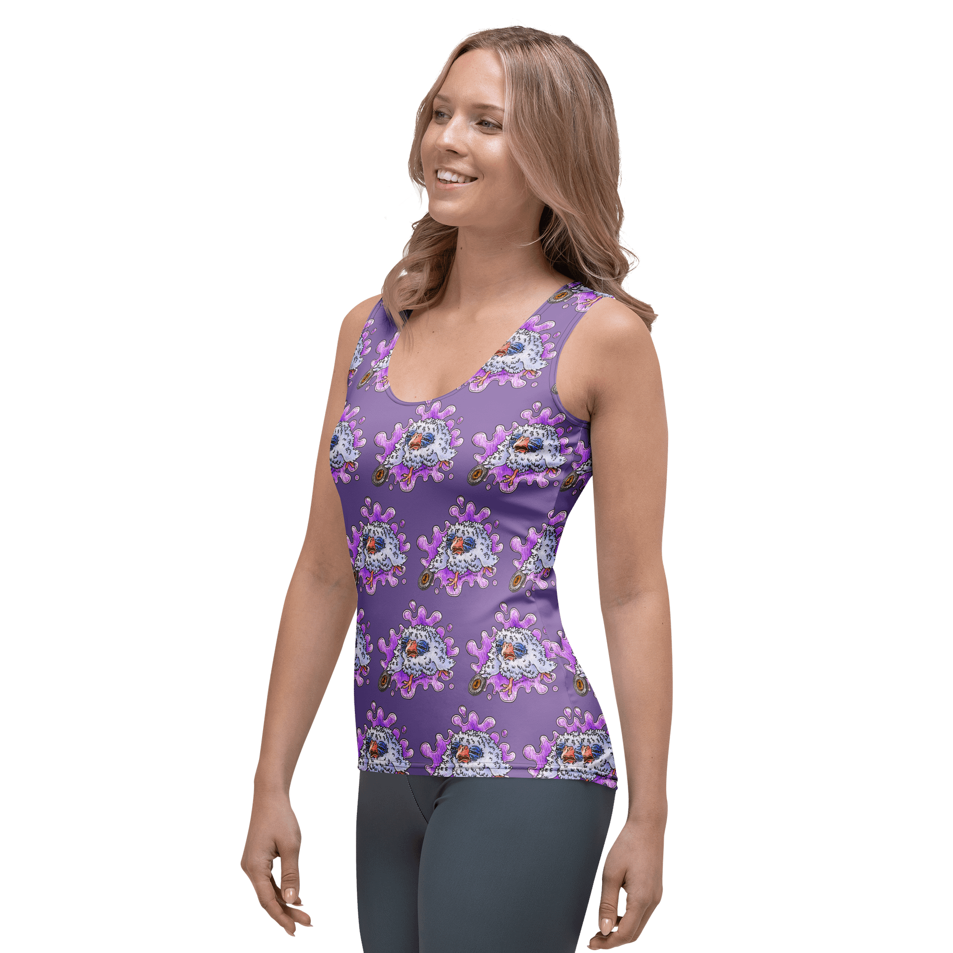 Coin Bird All-Over Pront Tank Top product image (3)