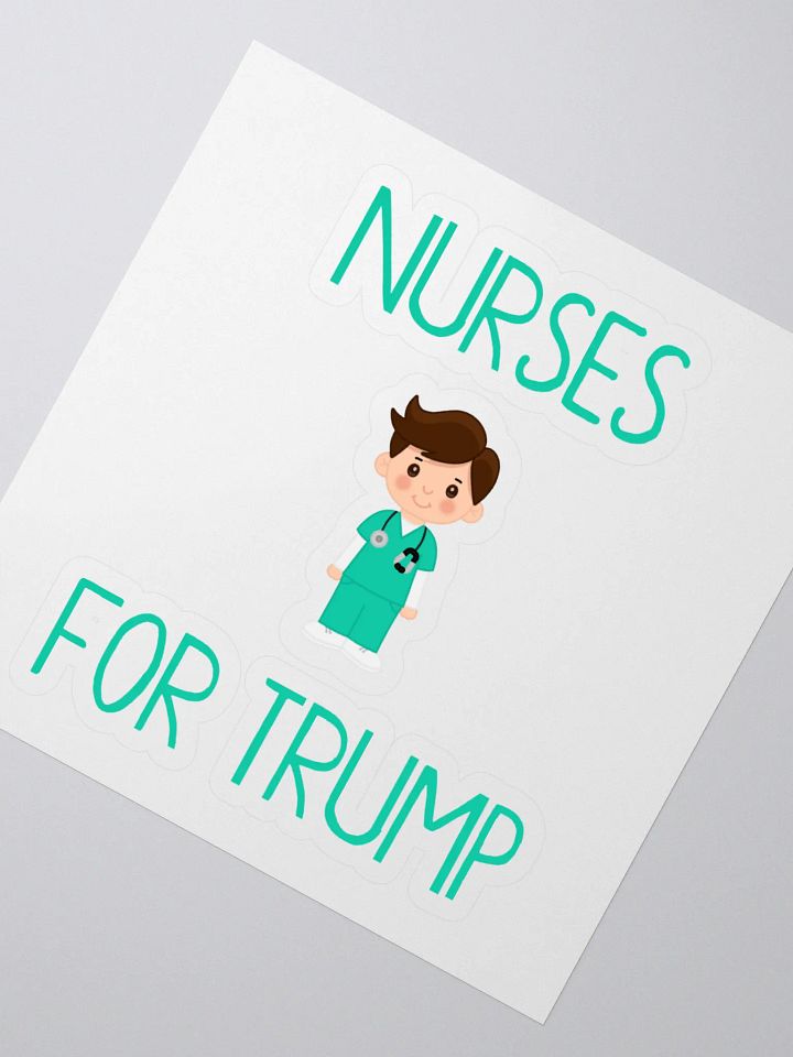 Nurses For Trump (M) Sticker product image (2)