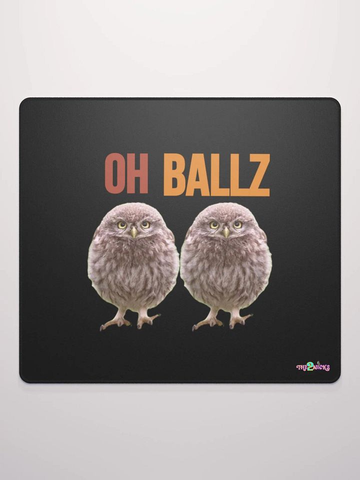 Oh Ballz Gaming Mouse Pad (Black) product image (1)