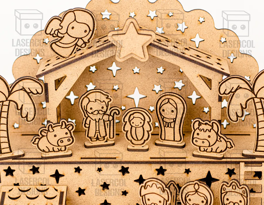 Nativity Scene - Christmas Gift - Laser Cut Files product image (6)