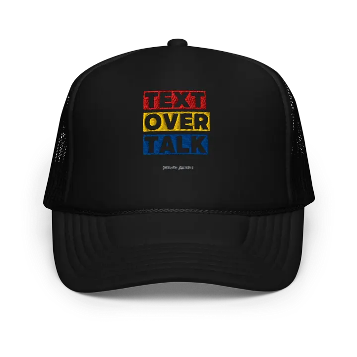 Text Over Talk Trucker Hat product image (1)