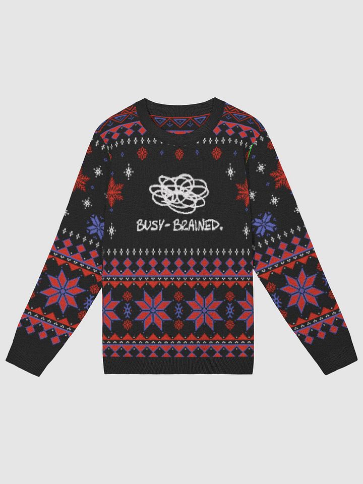 BUSY-BRAINED (holiday sweater 1) knitwear classic crewneck product image (2)