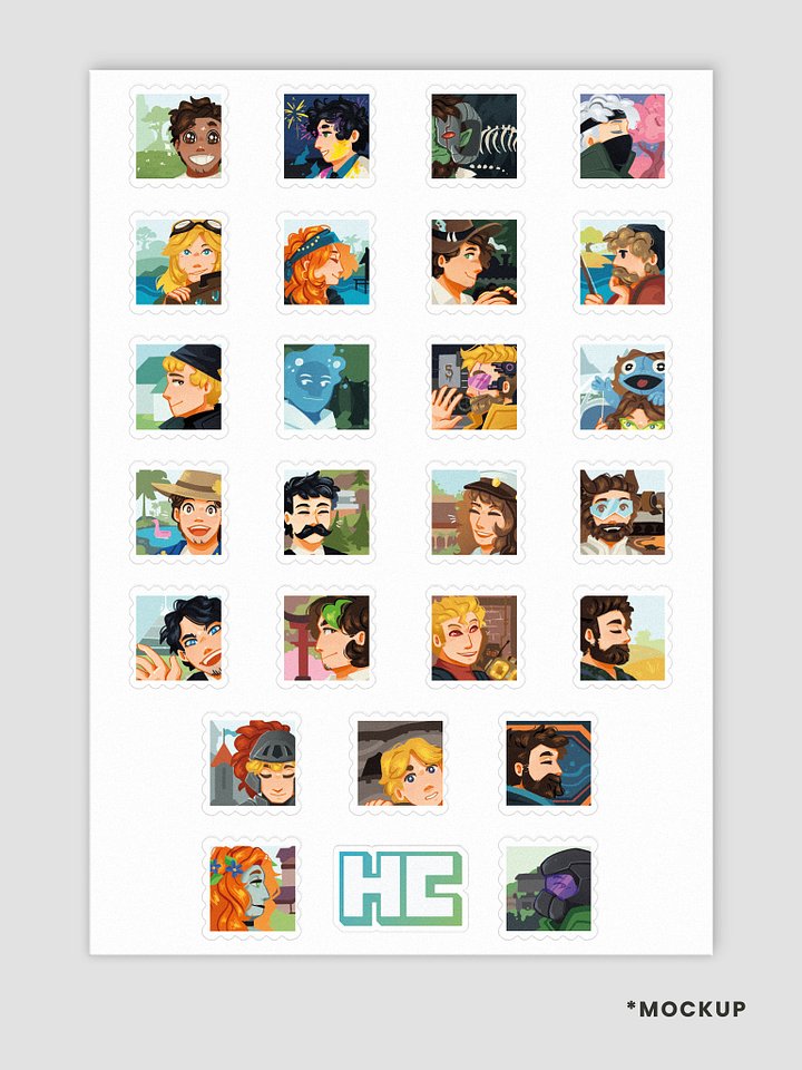 *PREORDER* Post Stamp Sticker Sheet product image (2)