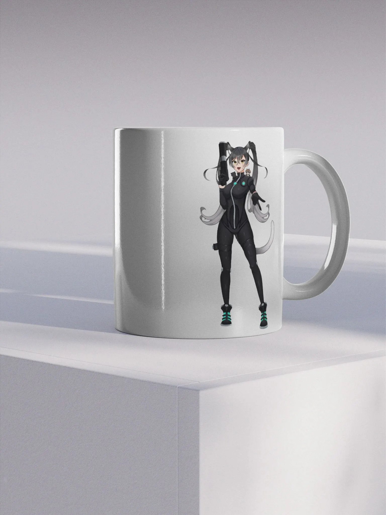 JUNOO CAT GLOSSY MUG product image (4)