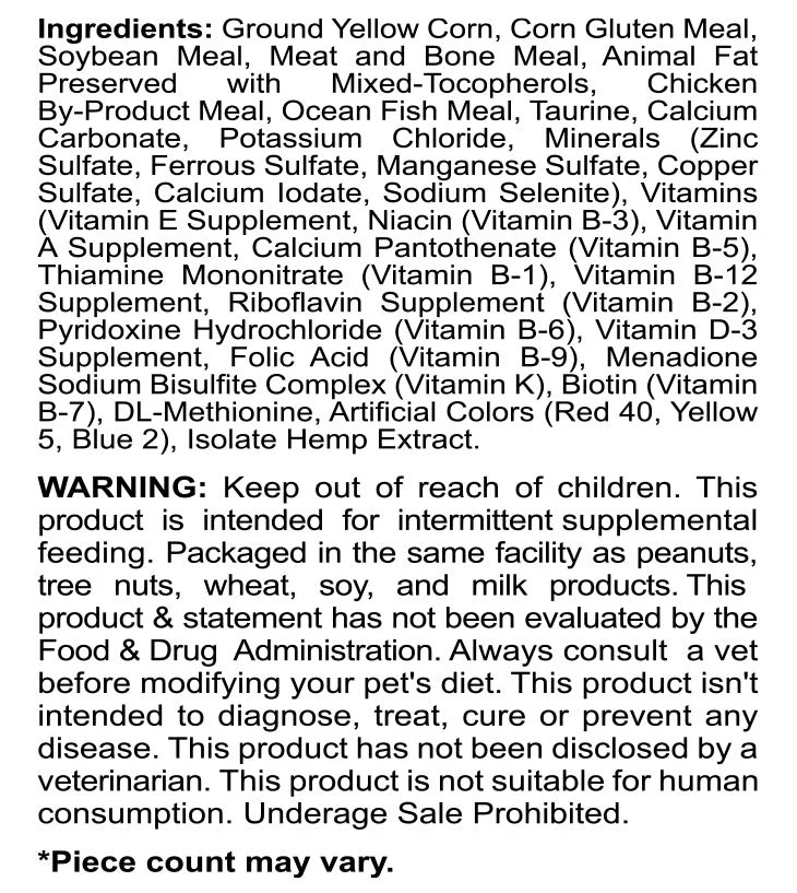 Cookies - CBD Pet Treat 16oz 400mg - Soft Chew - Seafood Mix product image (3)