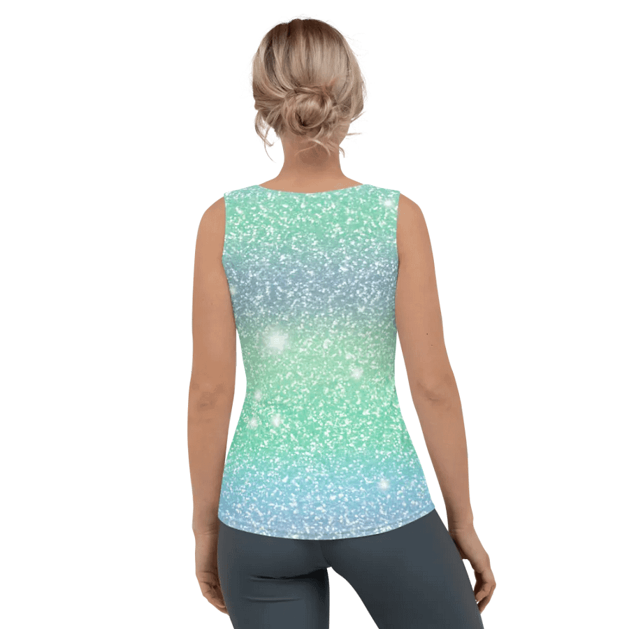 Glitter Unicorn Texture Design Tank Top (8) product image (4)