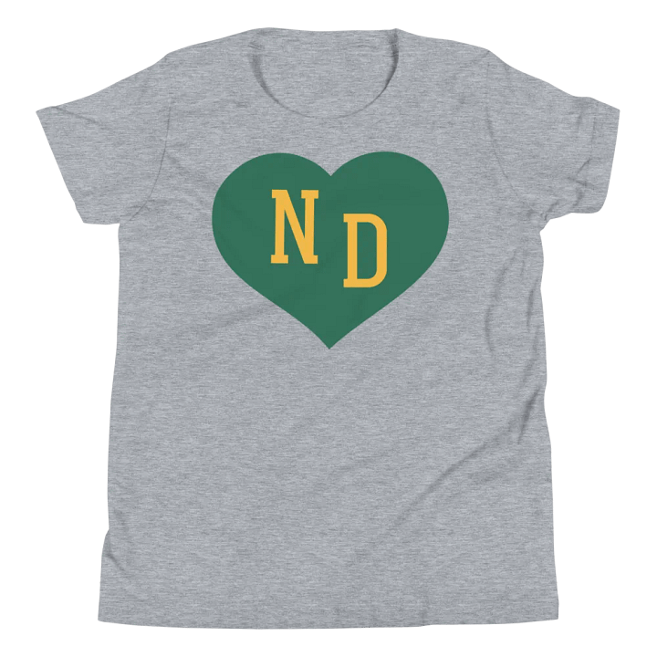 ND Heart Green Unisex Youth T-shirt product image (1)