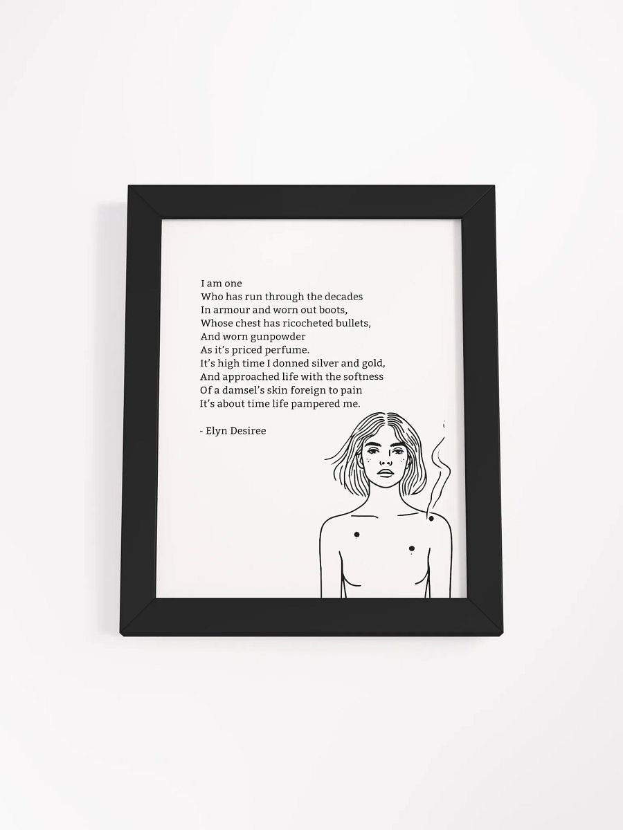 Gunpowder Poem Framed Matte Poster product image (2)